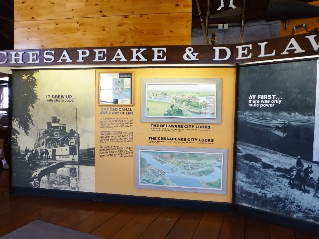 A display at the Chesapeake and Delaware Canal museum